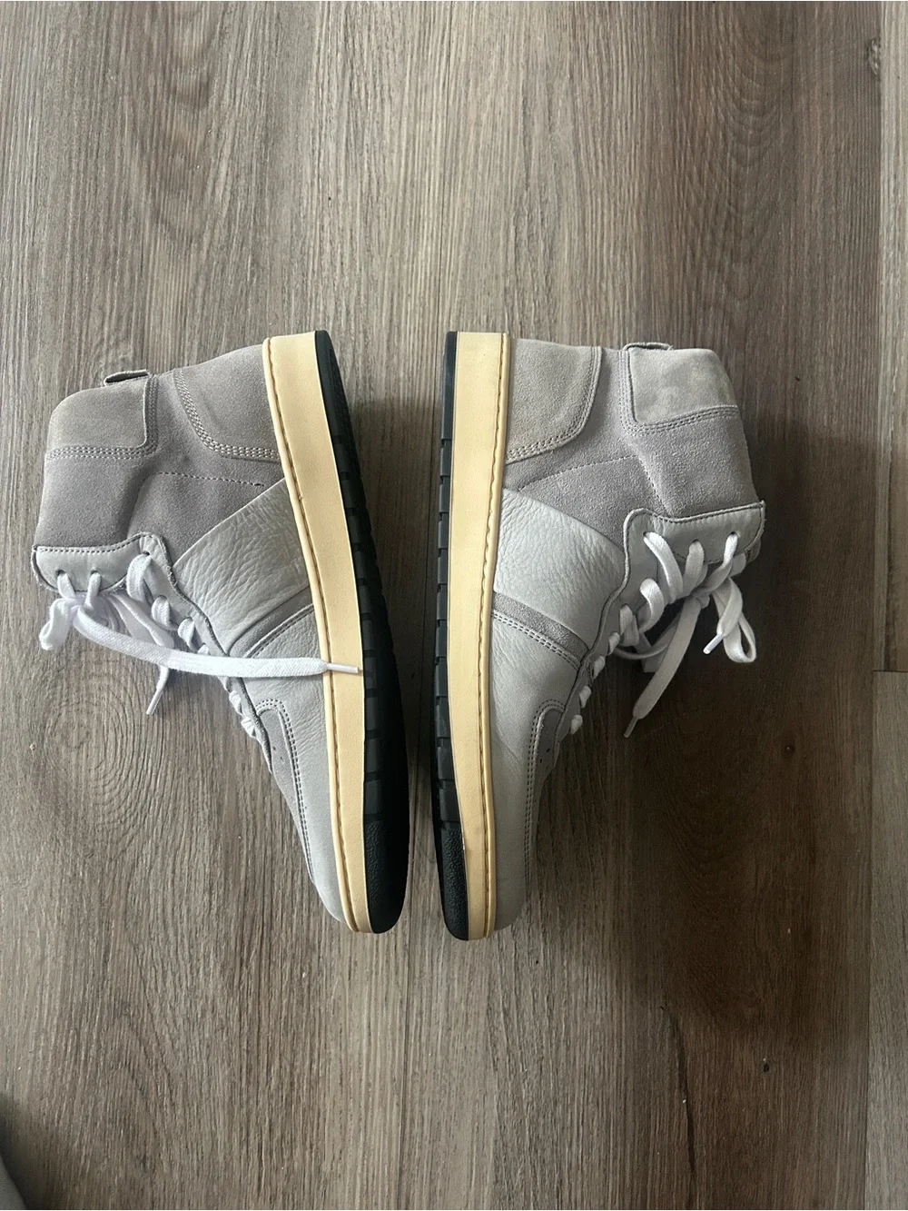 Collegium Pillar Destroyer High Top Sneaker Grey 39/9 New without Box Grey Suede